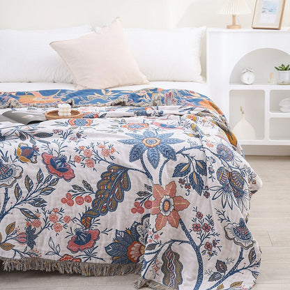 Eden Floral Reversible Throw Blanket